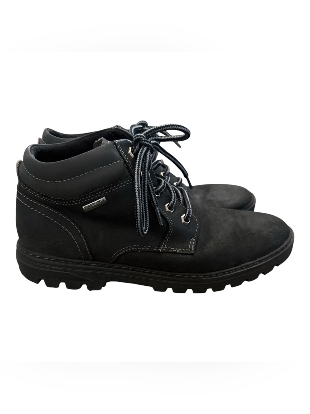 Rockport Trutech Hydro-Shield Waterproof Work Shoes Men’s Size 8.5 Charcoal Boot